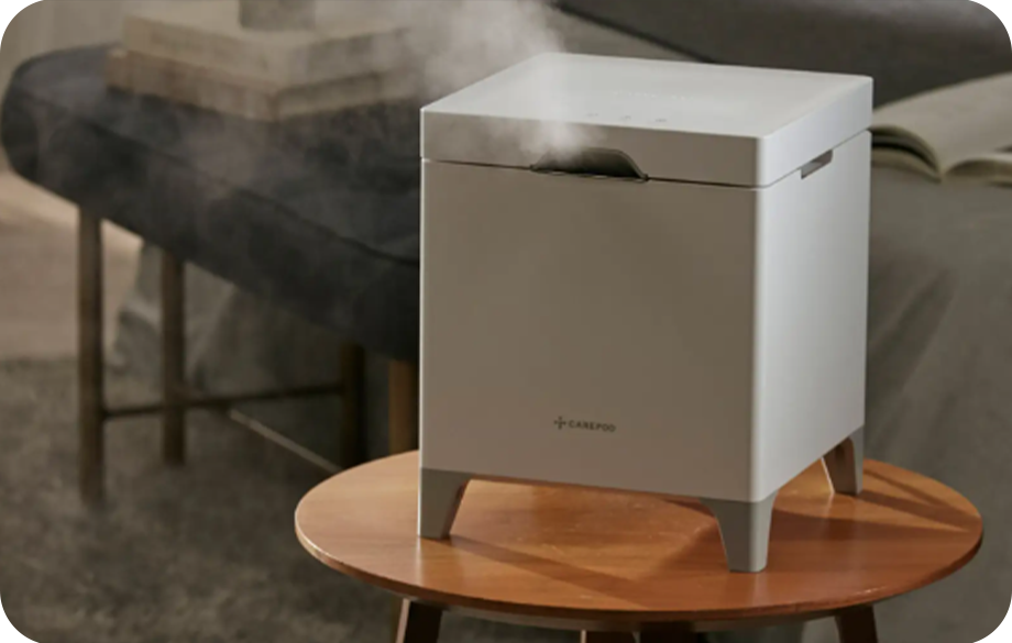 CAREPODからハイブリッド式ステンレス加湿器の『キューブ ハイブリッド CAREPODからハイブリッド式ステンレス加湿器の『キューブ ハイブリッド