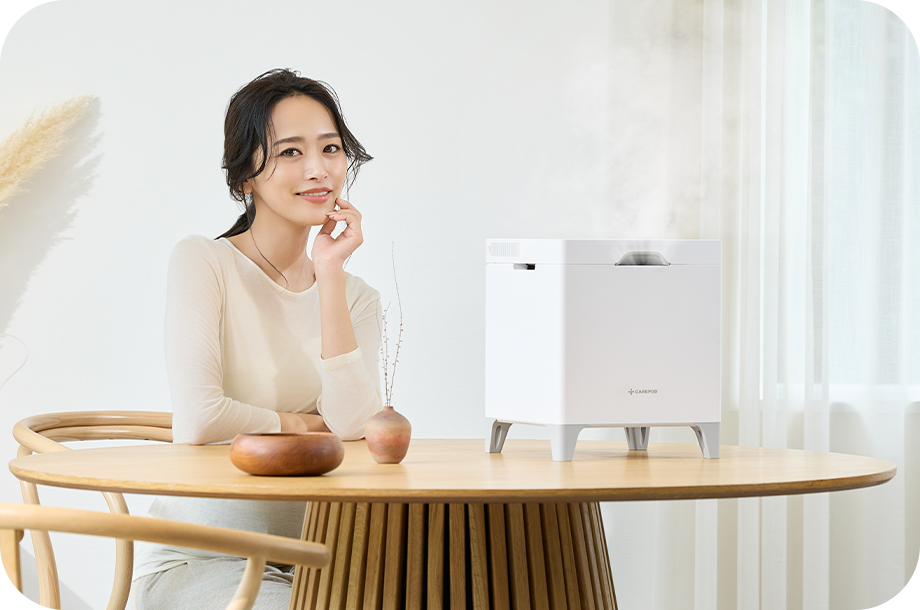 【近藤千尋さんがケアポッド公式モデルに就任】-“家族にやさしい加湿器”の魅力を、自然体の笑顔で表現-